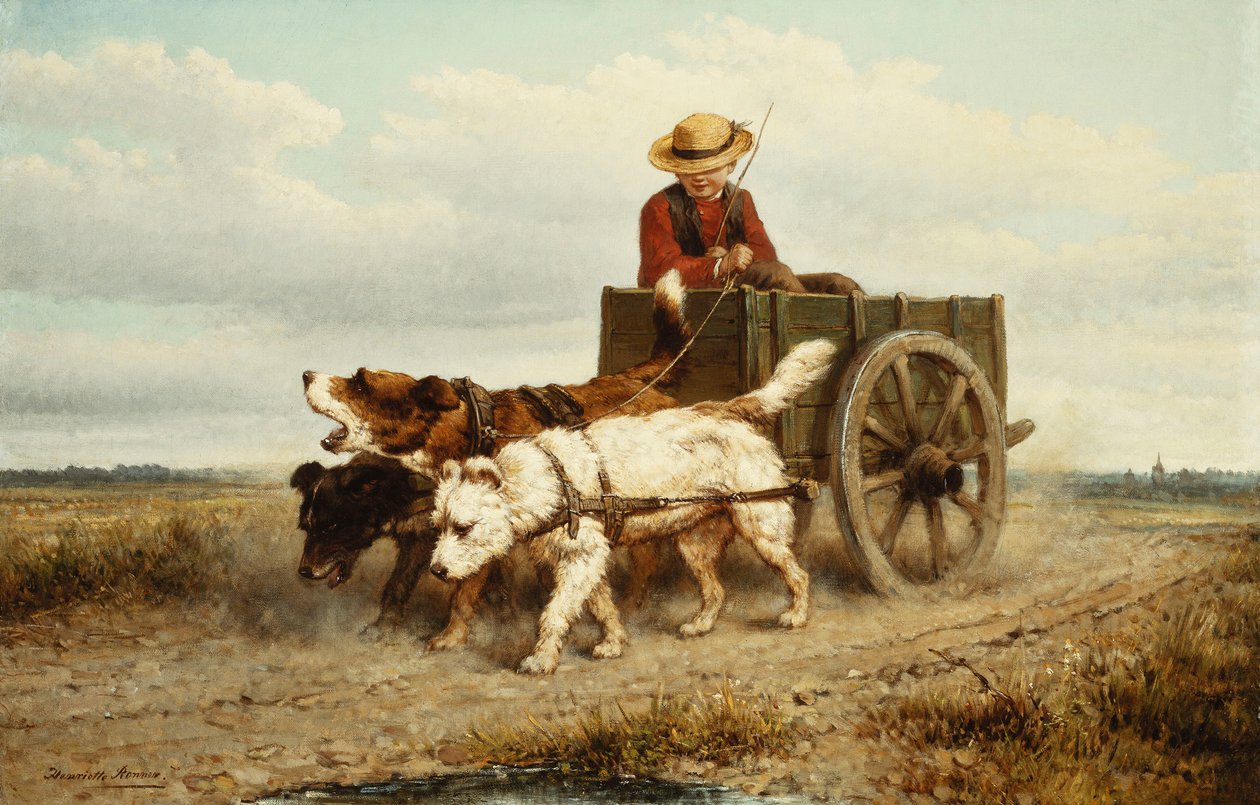 Hundevognen, af Henriëtte Ronner Knip