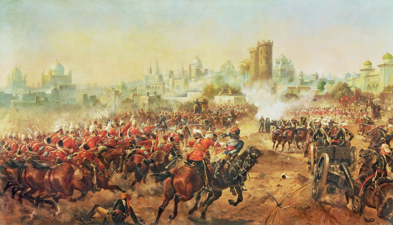 Anklage fra Queens Bays mod mytterierne i Lucknow, 6. marts 1858 af Henry A. Payne