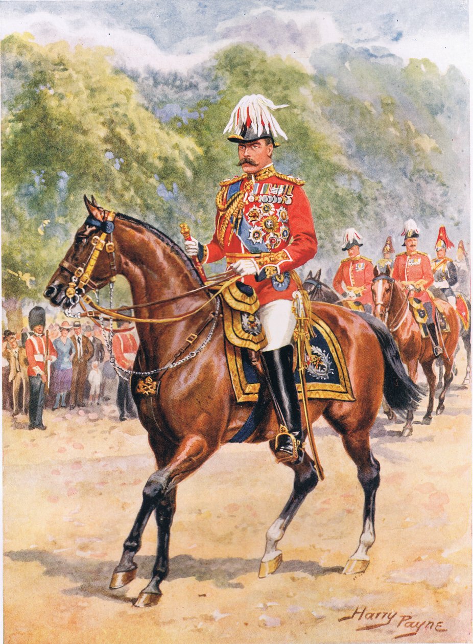 "Field-Marshal Earl Kitchener", illustration fra "Brave Deeds by Brave Men", af C. Sheridan Jones, udgivet af C. Sheridan Jones. 1922 af Henry A. Payne
