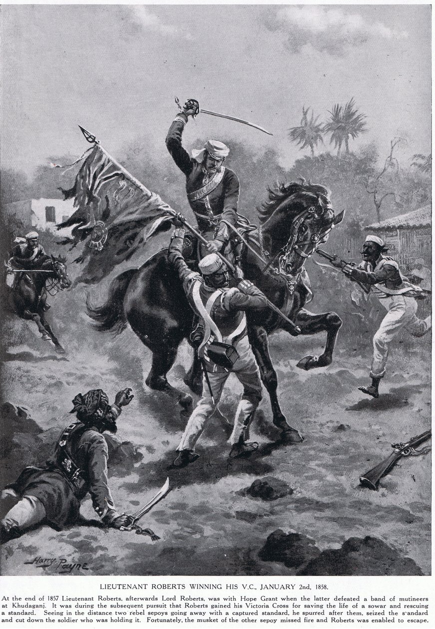 Løjtnant Roberts fik sin VC i januar 1858 af Henry A. Payne