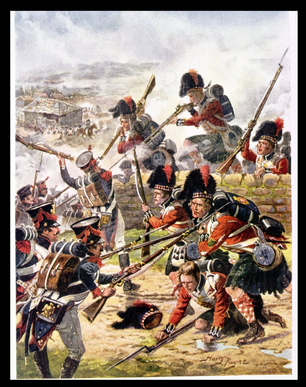 The Attack of the Black Watch, illustration fra 