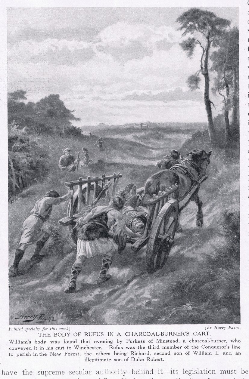 Liget af Rufus i en kulbrændervogn AD1100, 1920
