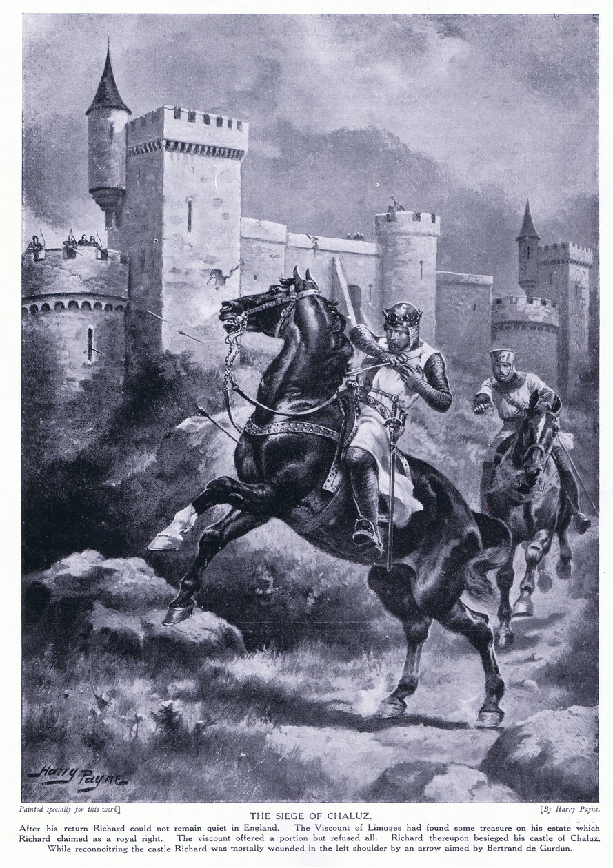 Belejringen af Chaluz (Richard I dødeligt såret), 1920