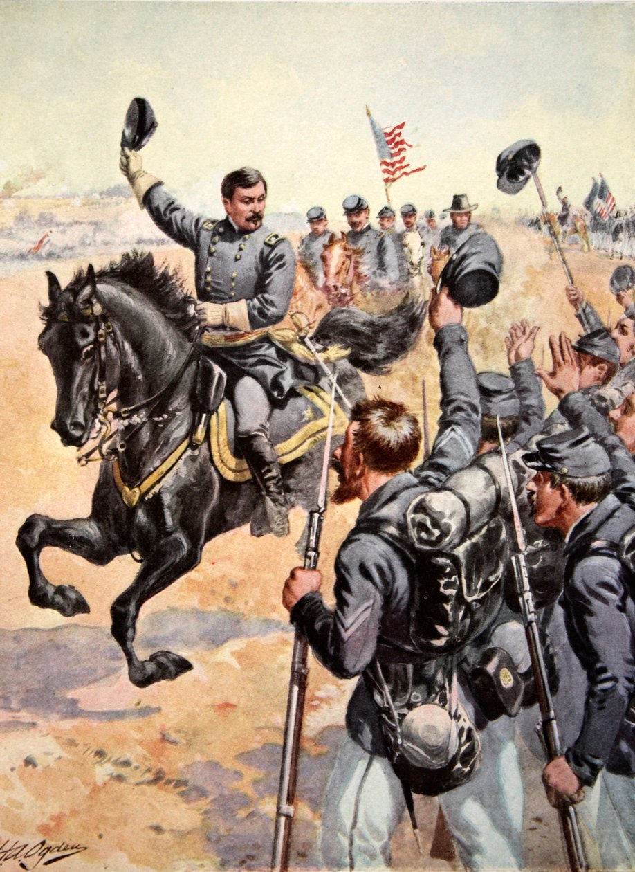 General McClellan i slaget ved Antietam,17. september 1862 af Henry Alexander Ogden
