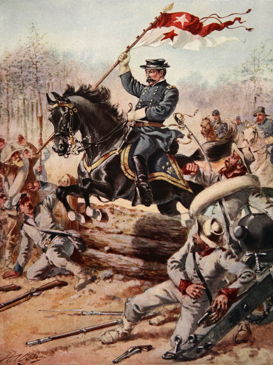 General Sheridan ved slaget ved Five Forks, Virginia, 1. april, 1865 af Henry Alexander Ogden