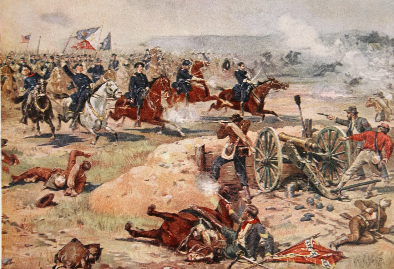General Sheridans sidste anklage i Winchester, den 19. september 1864 af Henry Alexander Ogden
