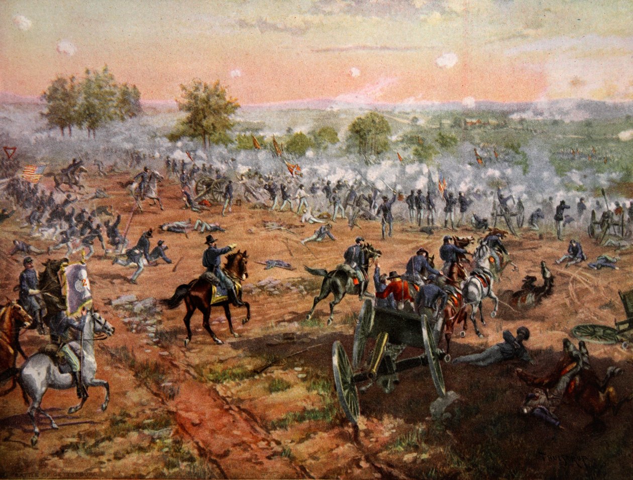Slaget ved Gettysburg, 1.-3. juli 1863 af Henry Alexander Ogden