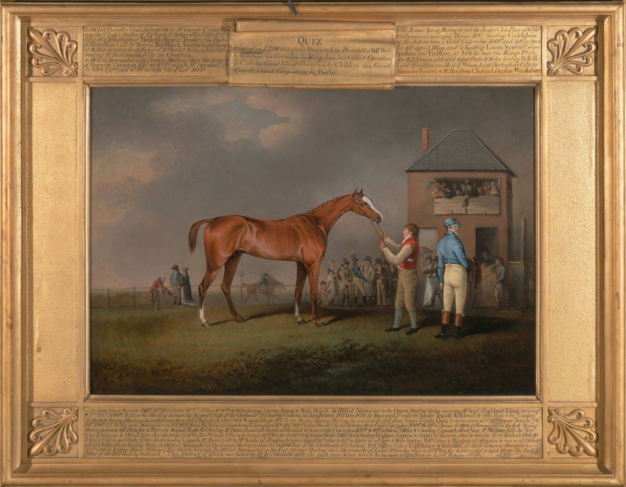 Quiz, efter hans sidste løb på Newmarket af Henry Bernard Chalon
