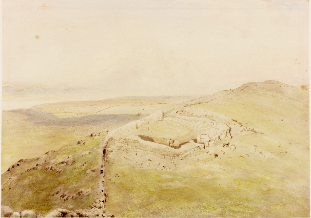 Cawfields Milecastle (kropsfarve) af Henry Burdon Richardson