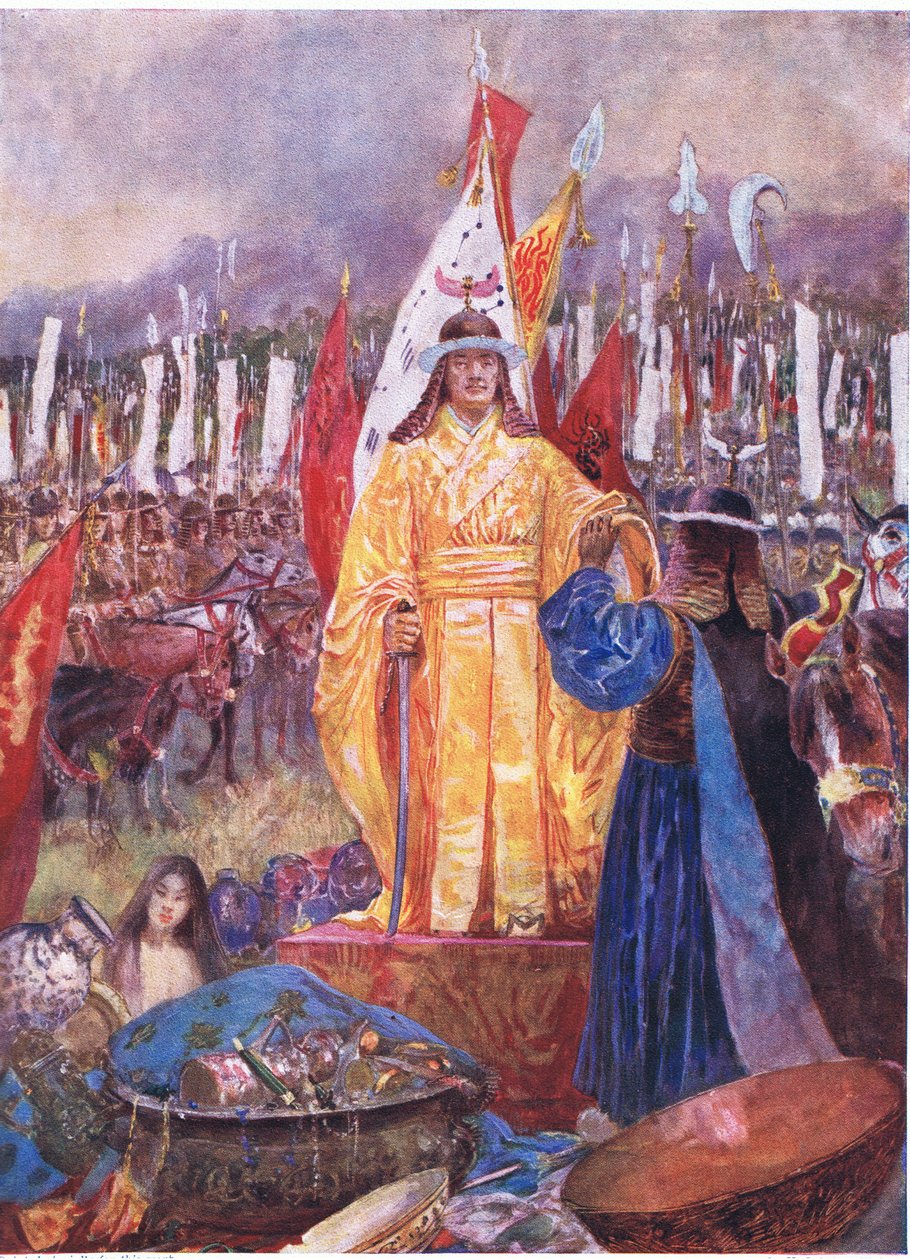Grand Marshall udråbte til kejser på slagmarken 824 e.Kr af Henry Charles Seppings Wright