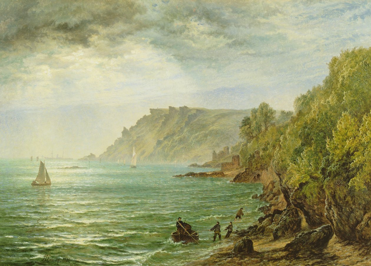 Salcombe Estuary, South Devon, 1882 af Henry Dawson