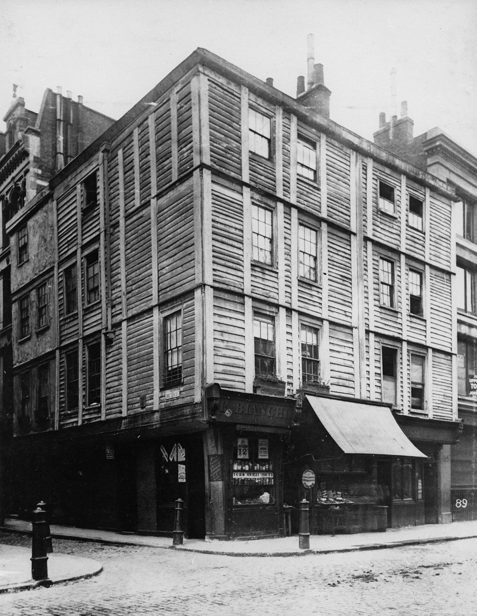 Hjørnet af Fore Street og Milton Street, ca. 1884 af Henry Dixon