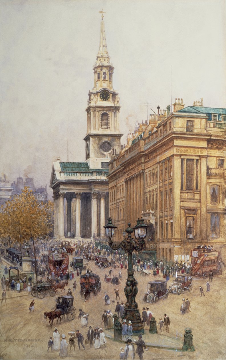 Trafalgar Square, 1912 af Henry Edward Tidmarsh