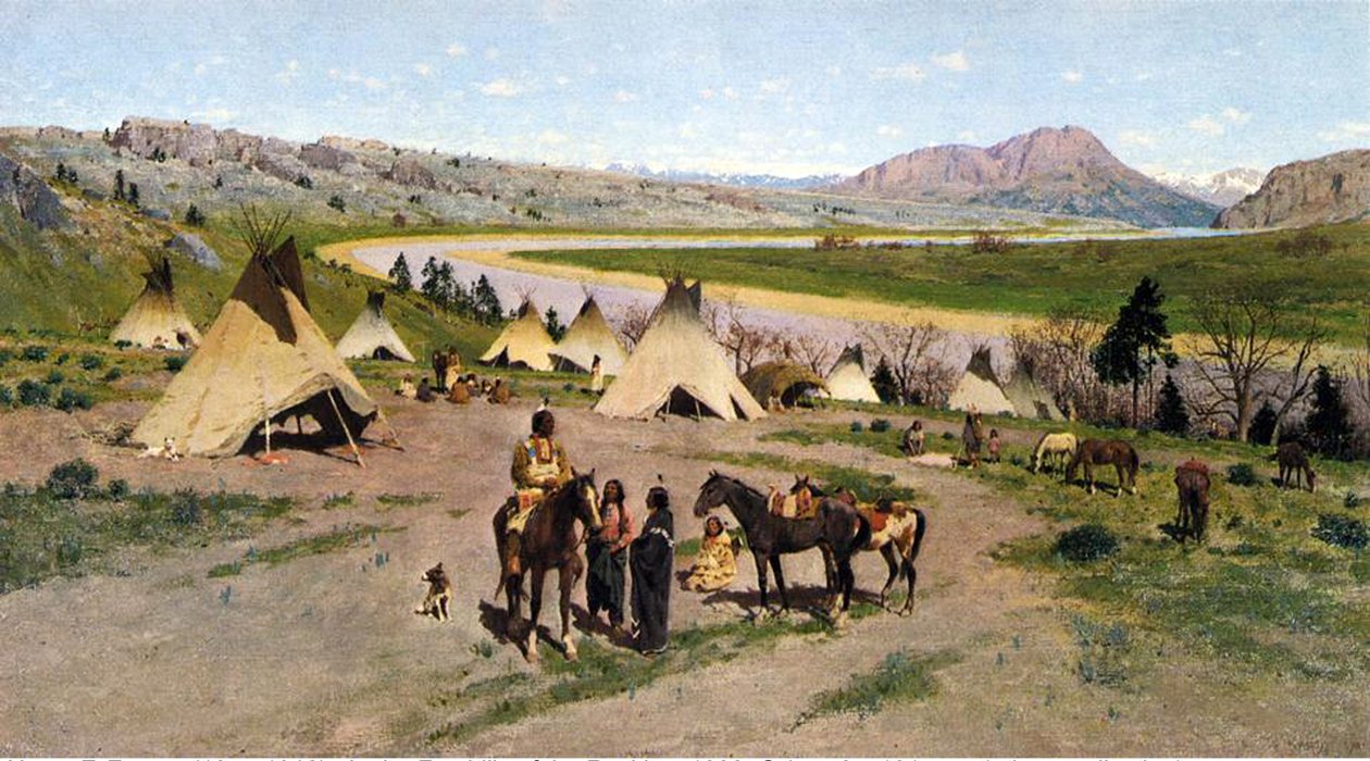 I Foothills of the Rockies, 1898 af Henry Francois Farny