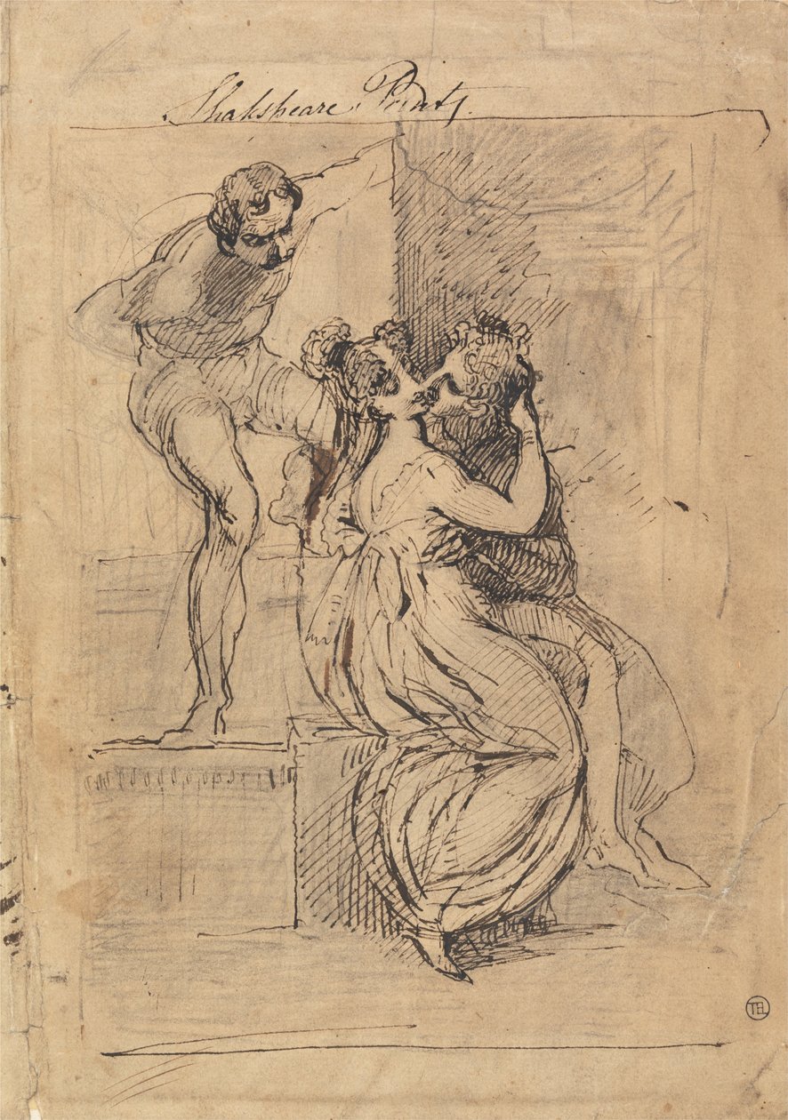 Figur skæve over trapper af Johann Heinrich Füssli