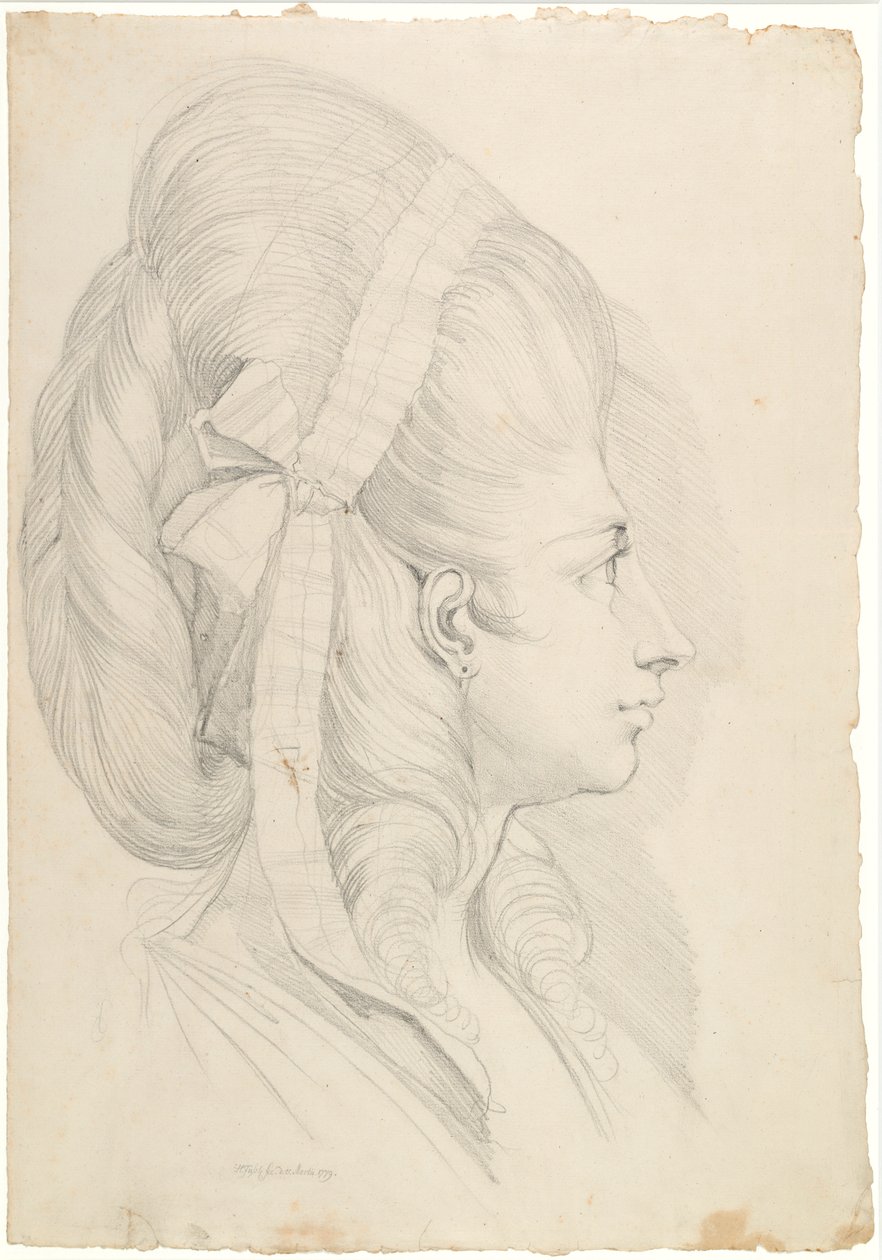 Portræt af Anna Magdalene Schweizer, f. Hess af Johann Heinrich Füssli