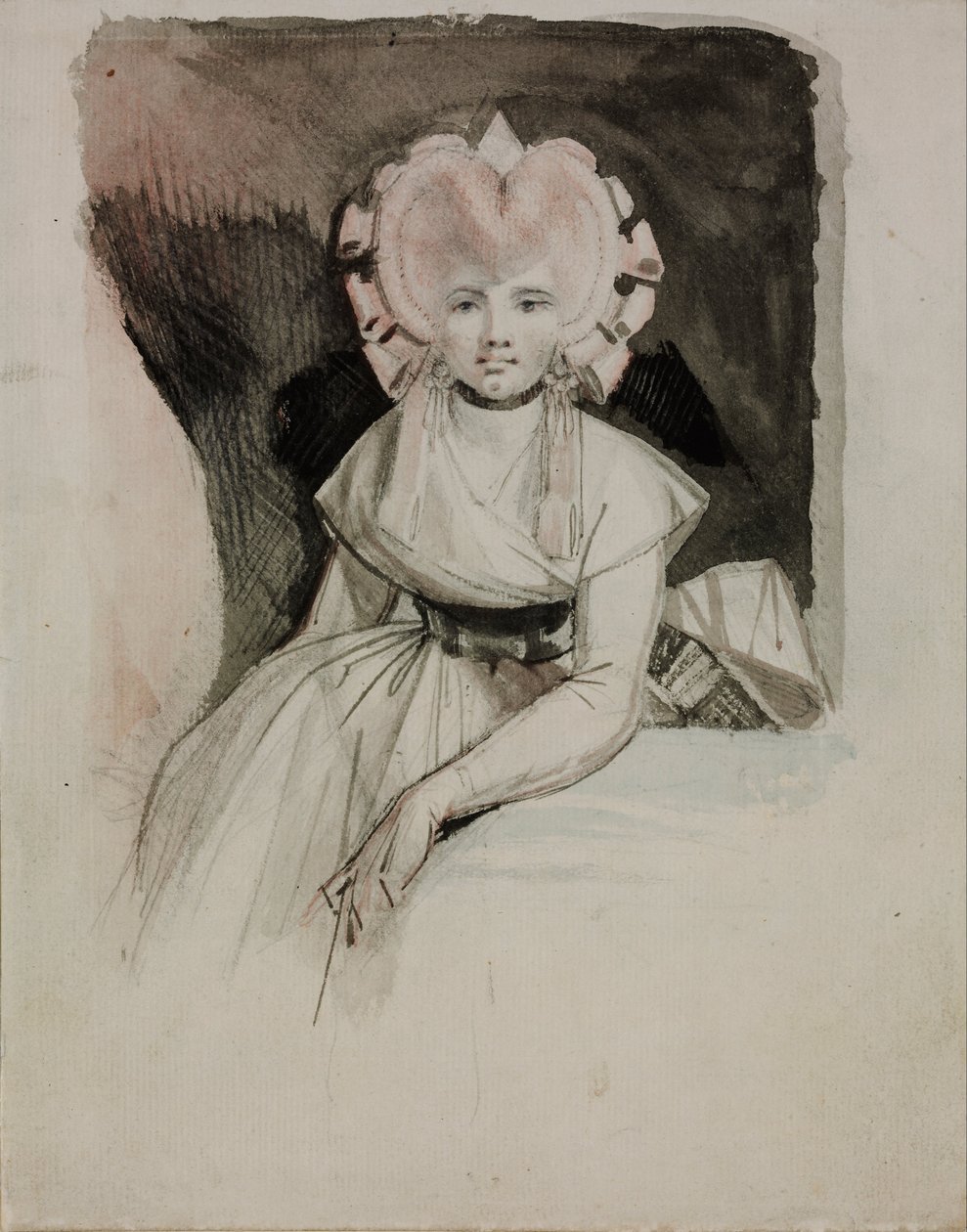 Portræt af kunstnerens kone af Johann Heinrich Füssli