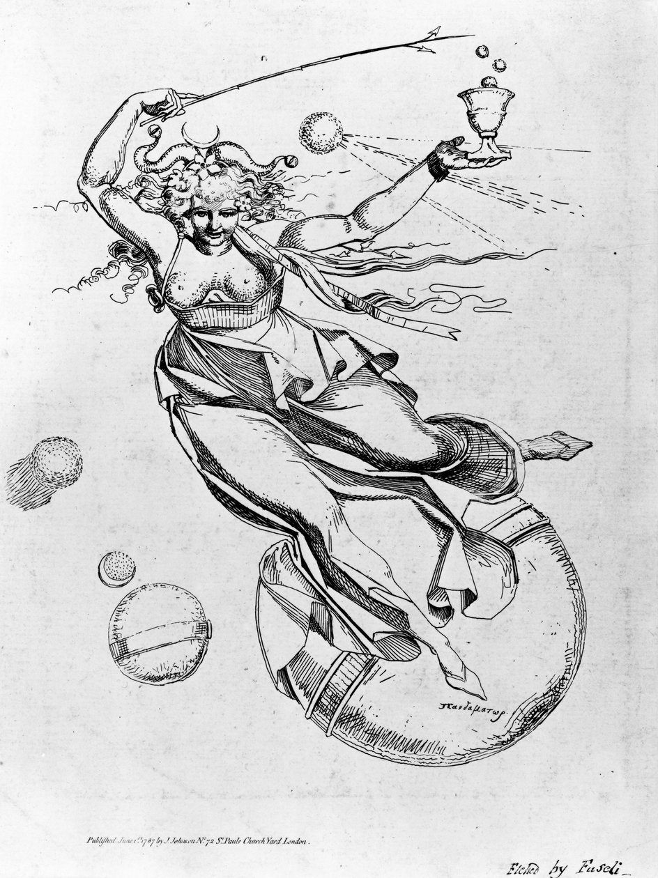The Mighty Mother sejler gennem luften, frontispice til Theophilus Swifts 