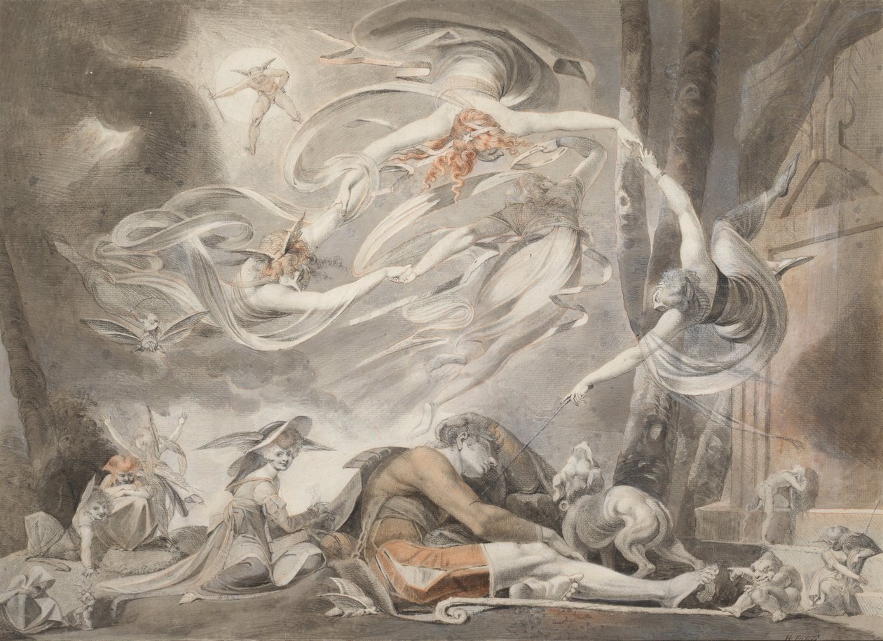 Hyrdernes drøm, 1786 af Johann Heinrich Füssli