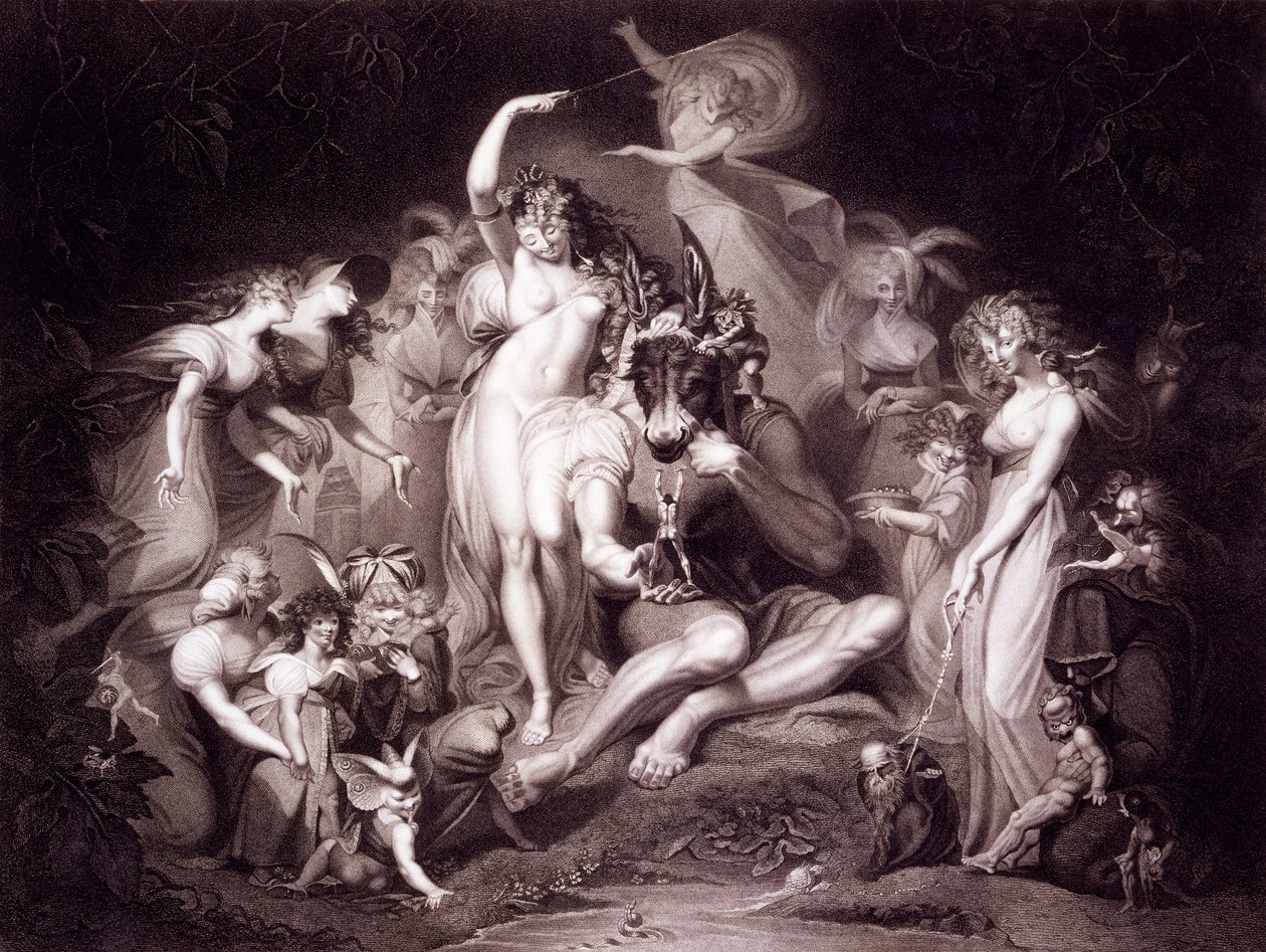 Titania, Bottom and the Fairies, 4. akt, Scene 1 af A Midsummer Night