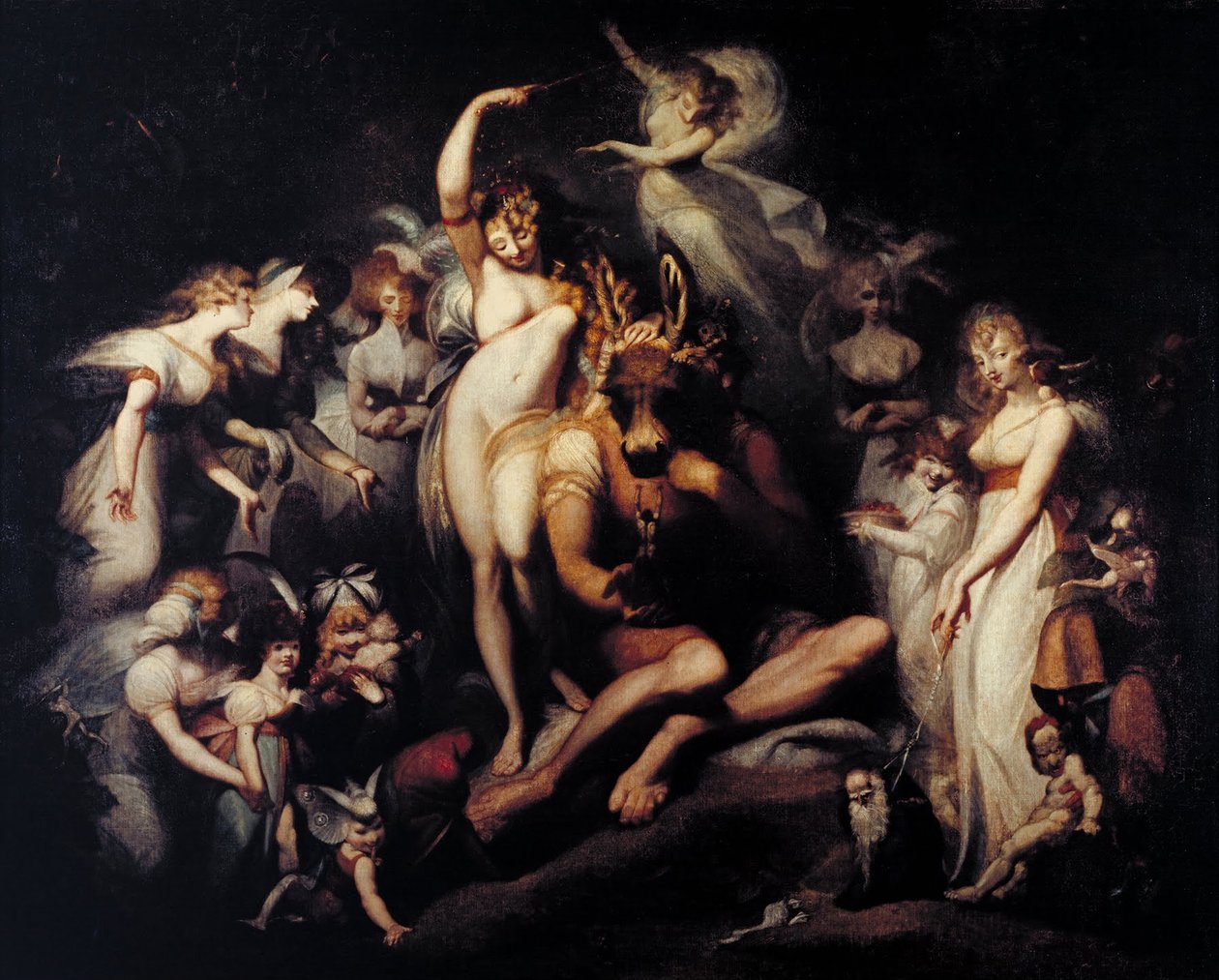 Titania og bund af Johann Heinrich Füssli