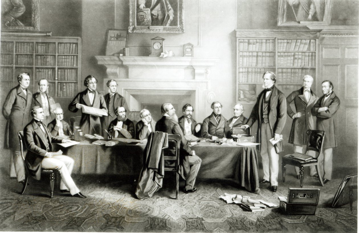 The Cabinet of Lord Derby af 1867, 1868 af Henry Gales