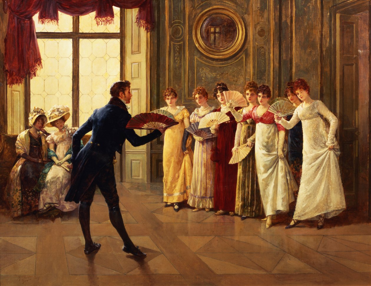 Fanflirt, 1908 af Henry Gillard Glindoni