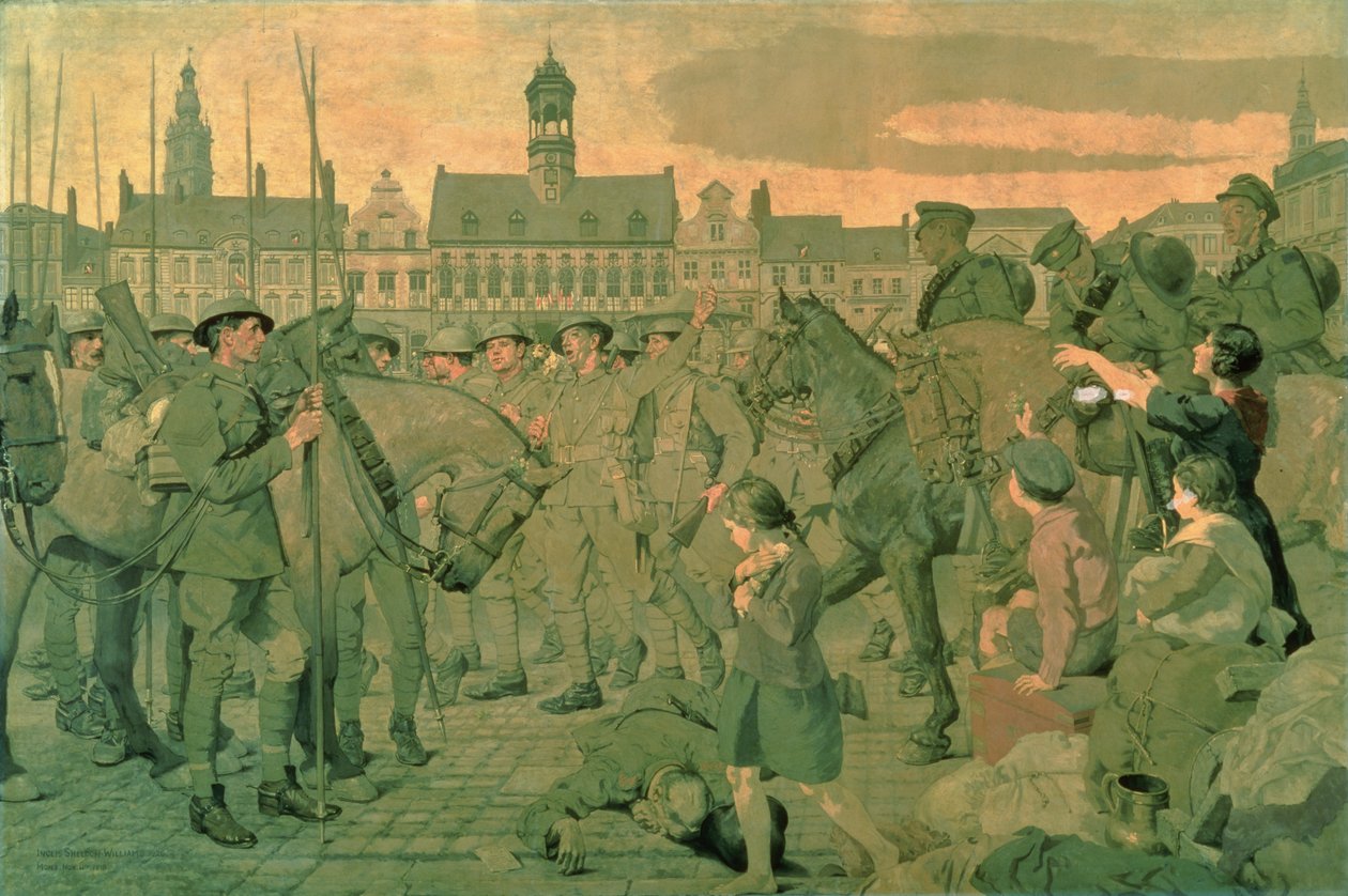 Tilbage til Mons, 1920 af Henry Inglis Jodrel Sheldon Williams