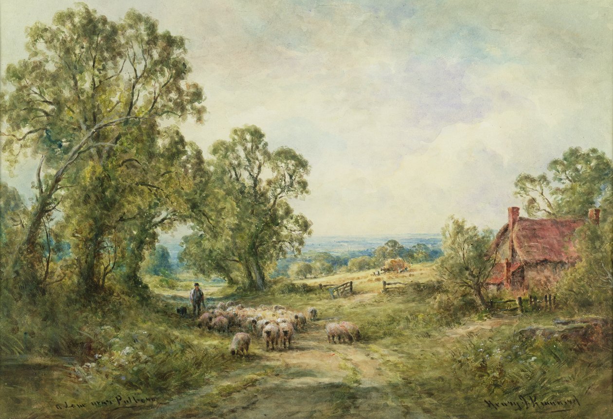 En vej i nærheden af Pulborough af Henry John Kinnaird