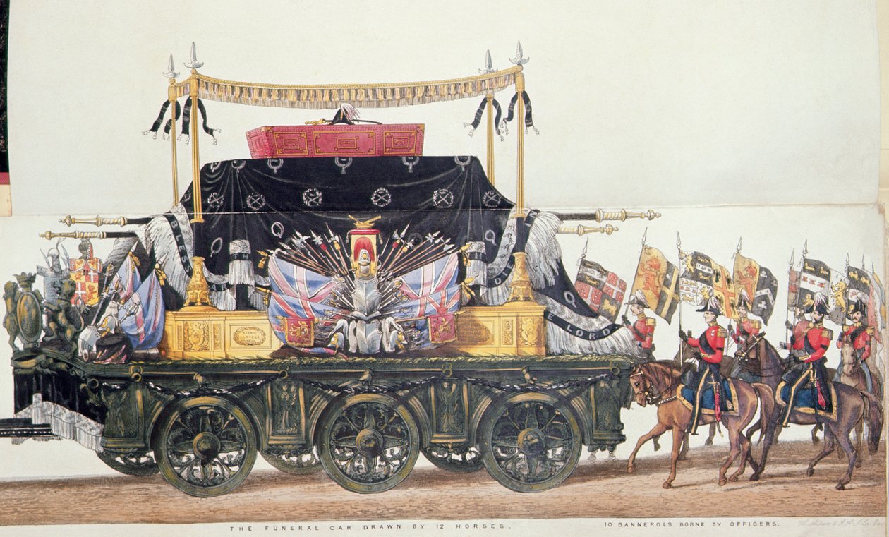 Begravelsesvogn for hertugen af Wellington, 1853 af George Augustus Sala