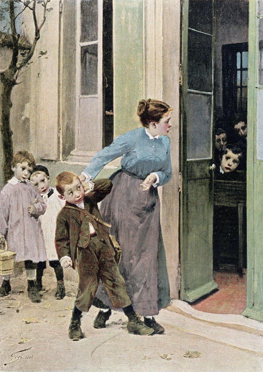 Obligatorisk undervisning, 1882 af Henri Jules Jean Geoffroy