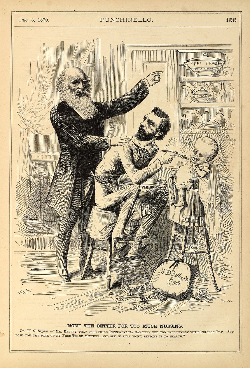 None the Better for Too Much Nursing, graveret af George Wevill, trægravering fra 1870 af Henry Louis Stephens