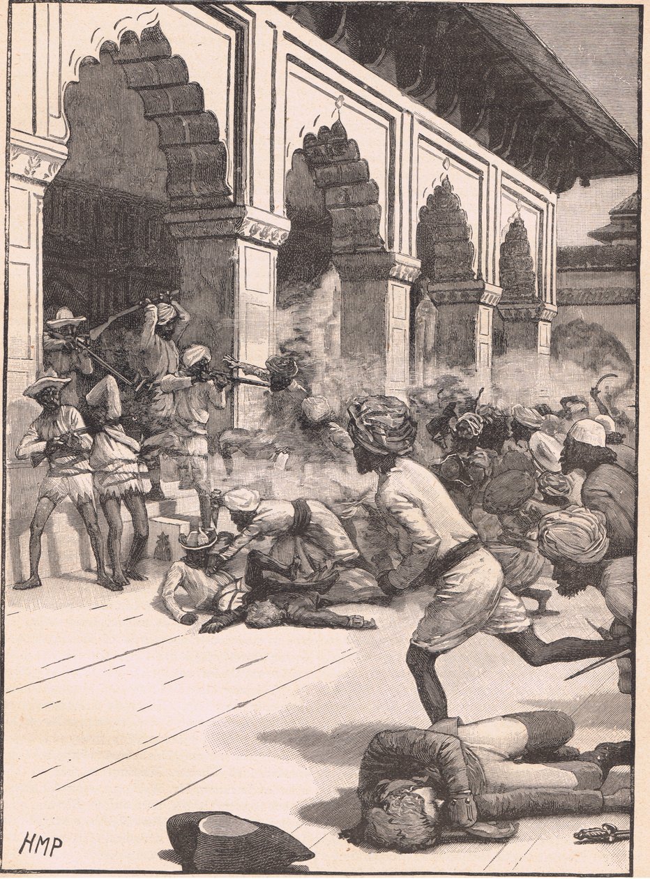 Arrestation af rajaen af Benares AD 1781 af Henry Marriott Paget