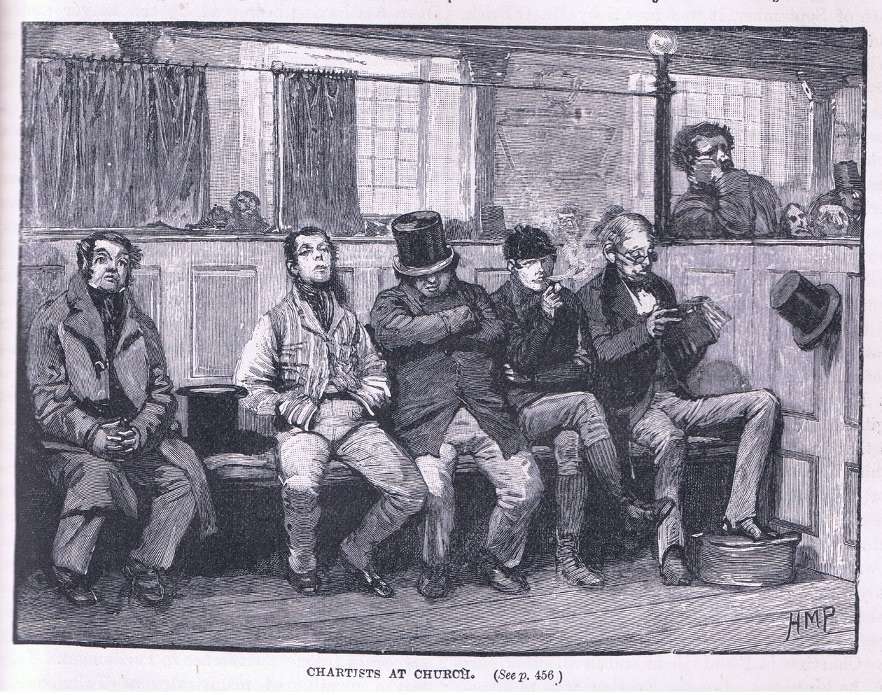 Chartister ved kirken 1839 e.Kr af Henry Marriott Paget