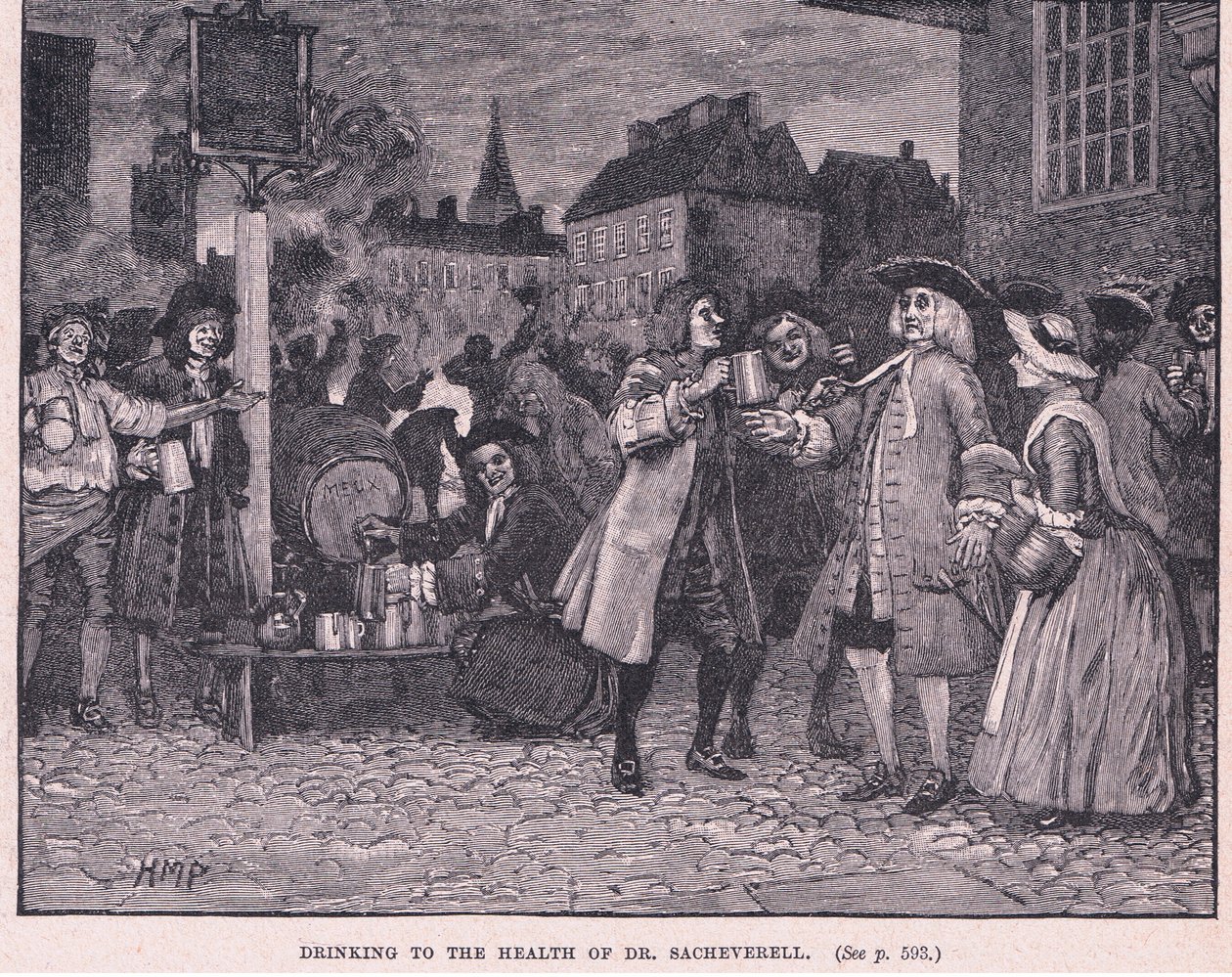 Drikker Dr. Saheverells helbred AD 1710 af Henry Marriott Paget