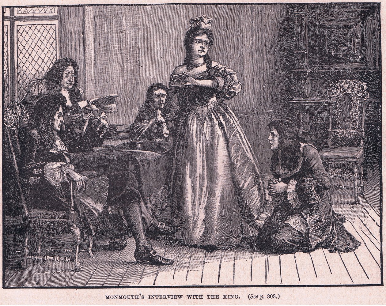 Monmouths interview med kongen AD 1685 af Henry Marriott Paget