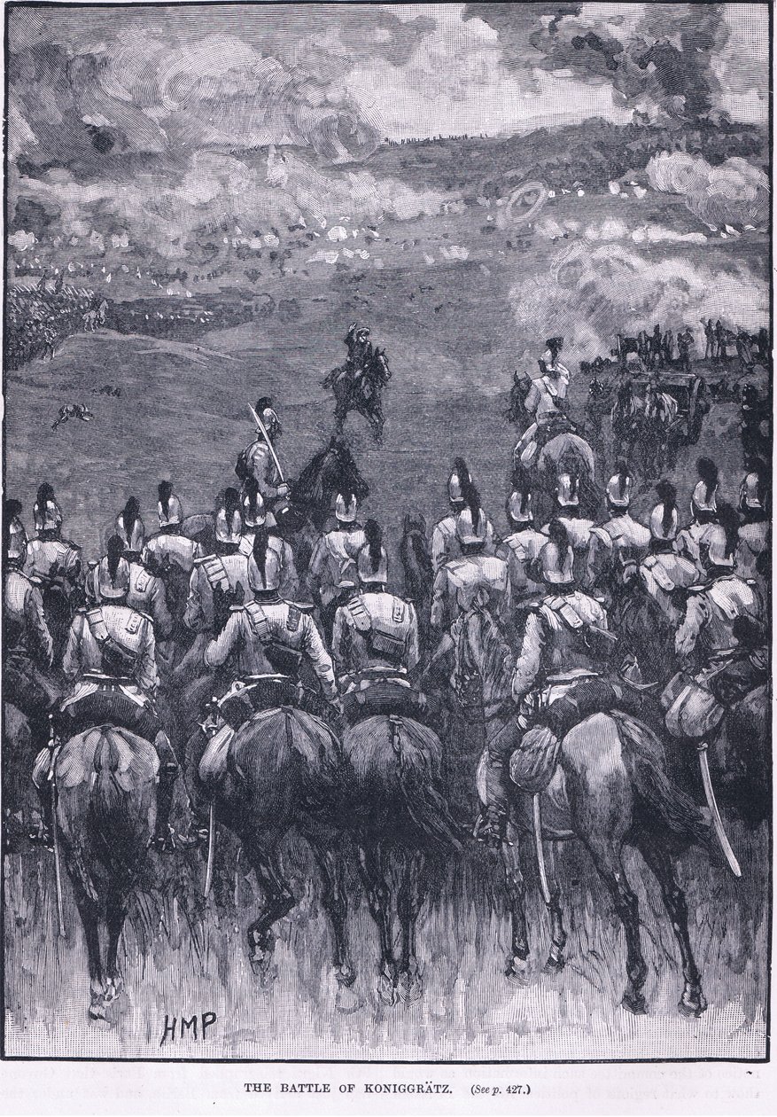 Slaget ved Koniggratz 1866 e.Kr af Henry Marriott Paget