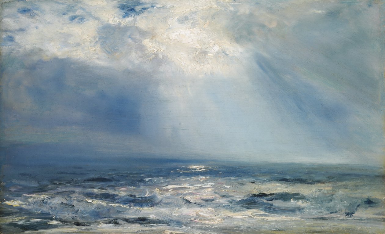 En solstråle over havet, 1890 af Henry Moore