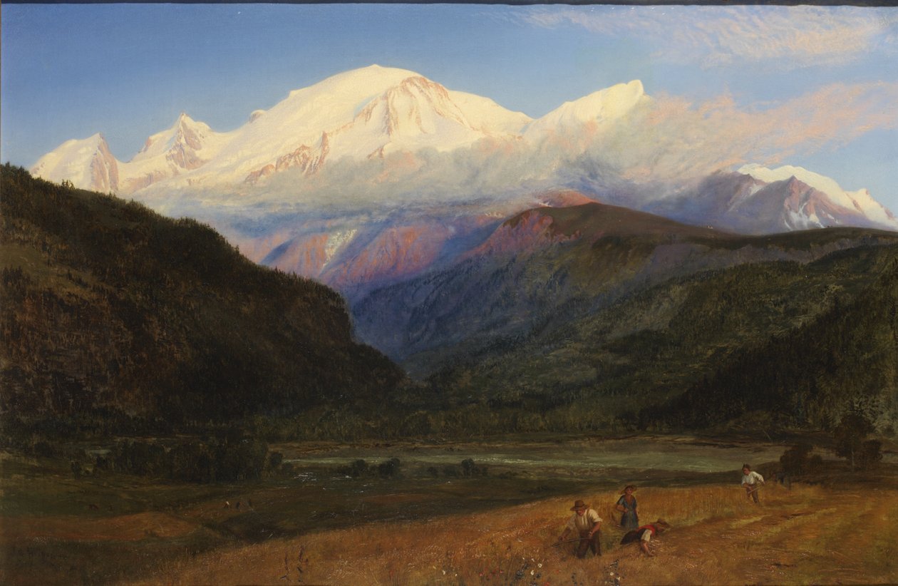 Mont Blanc fra Servoz, 1856 af Henry Moore