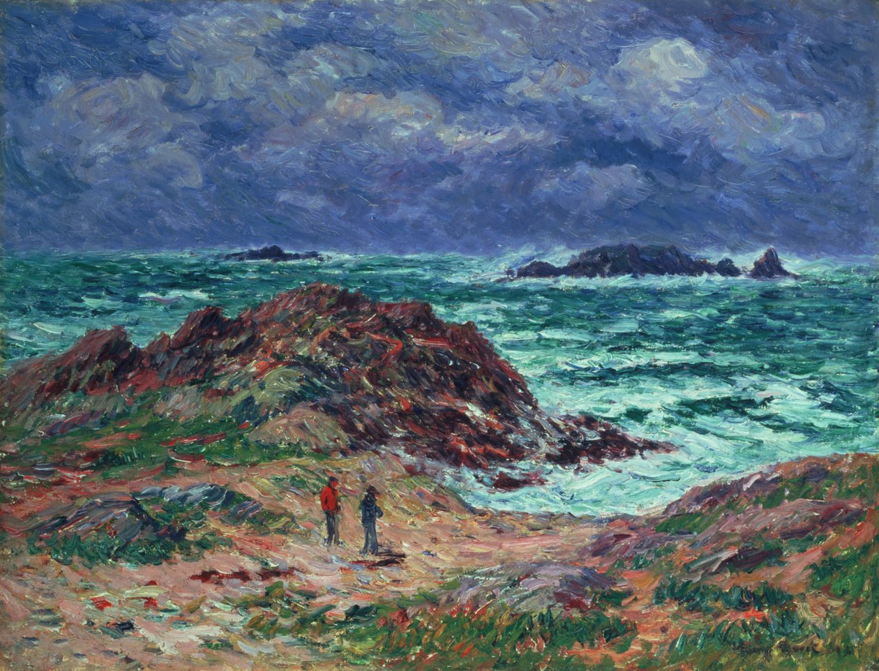 A Squall, Finistere, 1911 af Henry Moret
