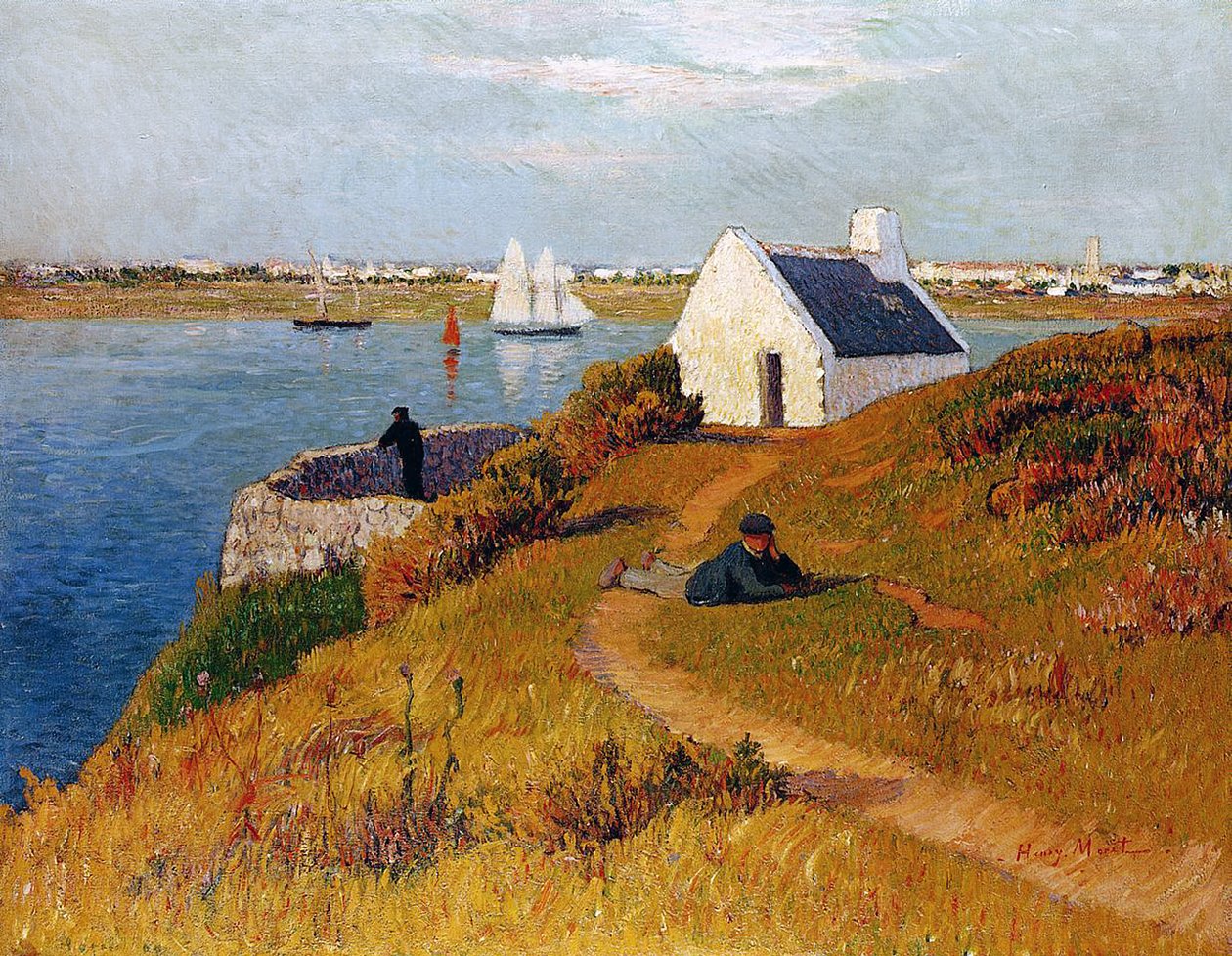 Udsigt over Lorient, Bretagne, ca. 1895 af Henry Moret