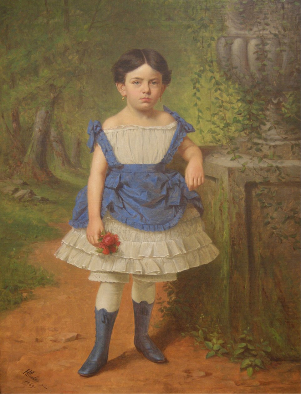 Elizabeth Moerlein Portræt, 1869 af Henry Mosler