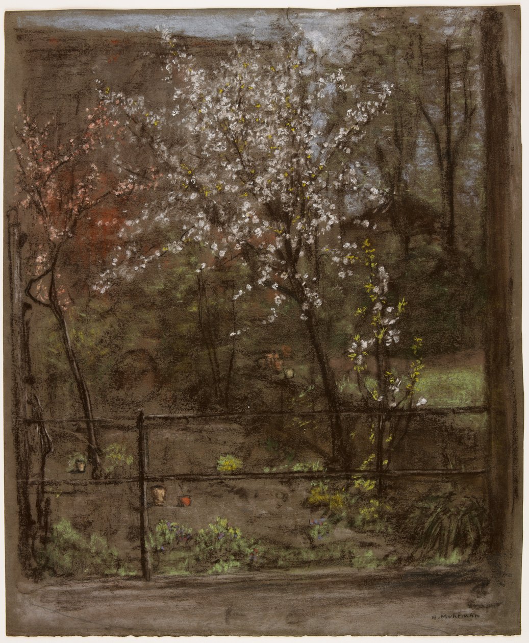Forårsblomster (pastel) af Henry Muhrmann