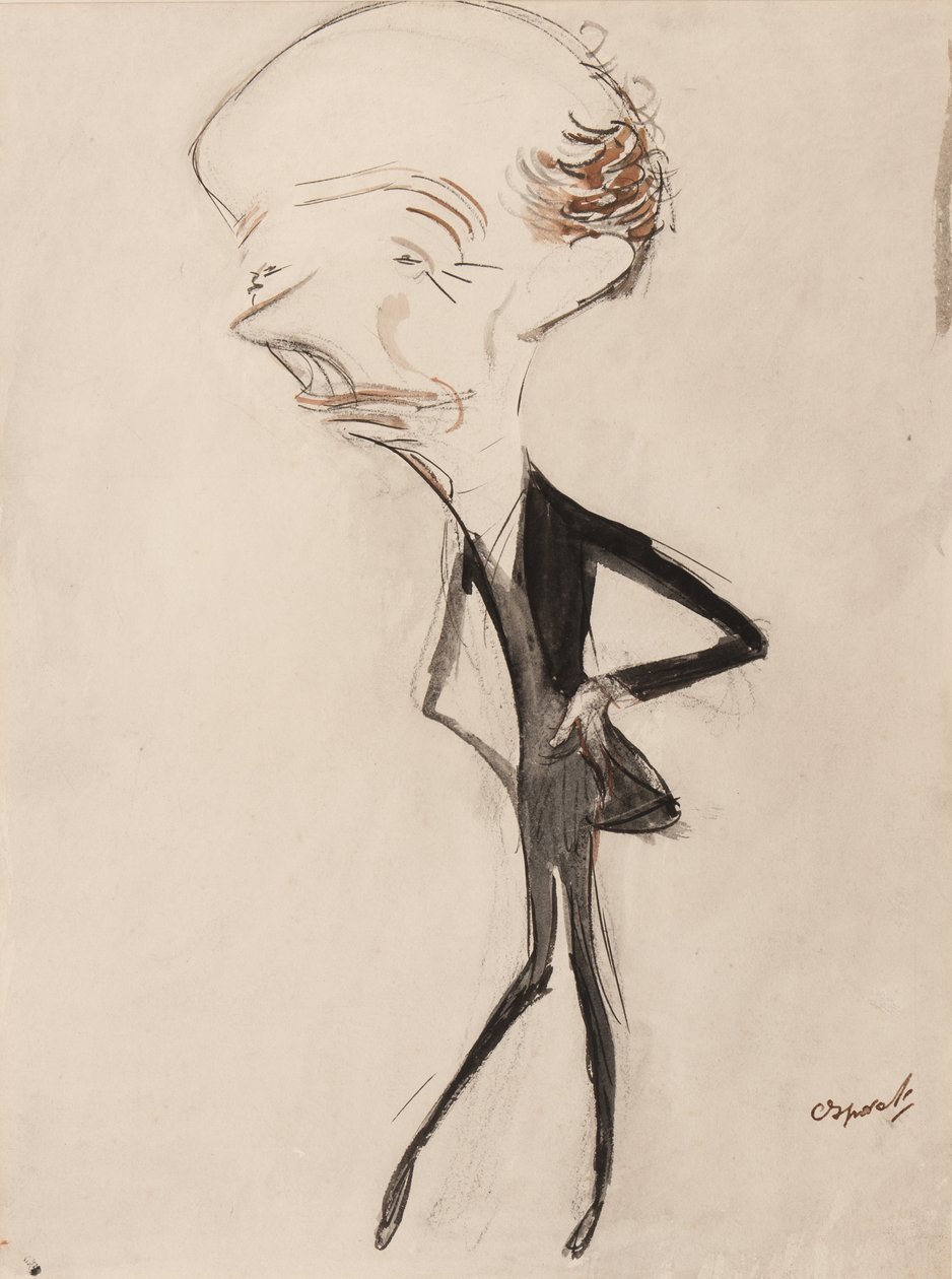 James Welch, ca. 1908 (pen, pensel, blæk & wc på papir) af Henry Ospovat