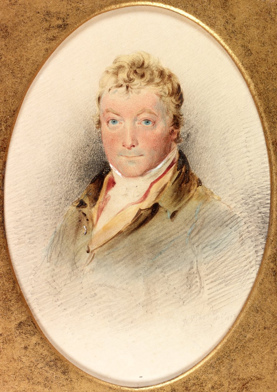 Charles John Brandling, M.P. (bc, blyant og wc på kort) af Henry Perlee Parker