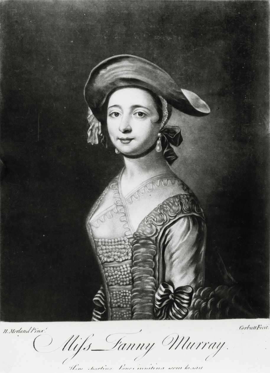 Miss Fanny Murray, graveret af Corbutt (mezzotint) af Henry Robert Morland