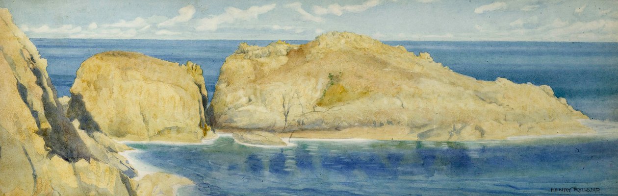 Moie de la Brenière-klipperne, Sark, ca. 1900 af Henry Ryland