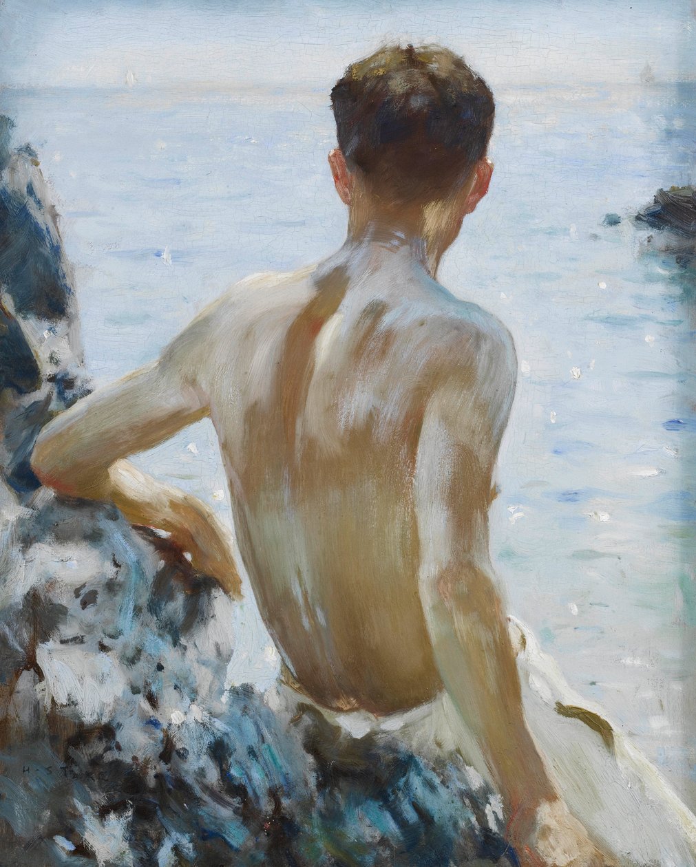 Strandstudie af Henry Scott Tuke