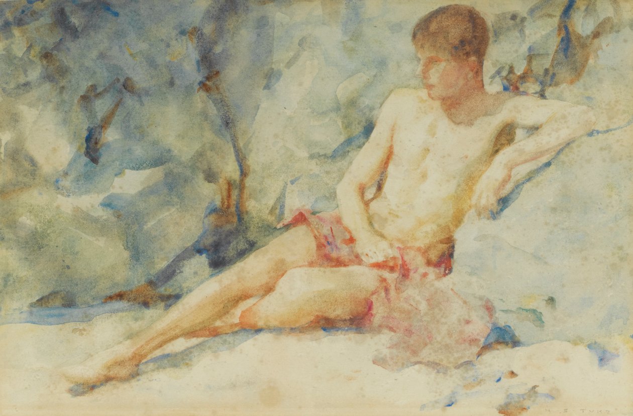 Dreng mod rock af Henry Scott Tuke