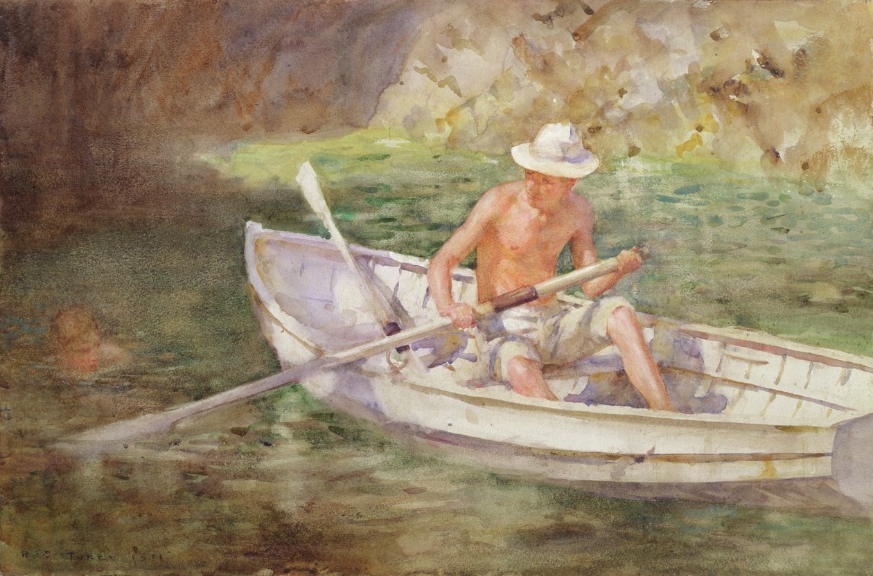 Grønne vande, 1911 af Henry Scott Tuke
